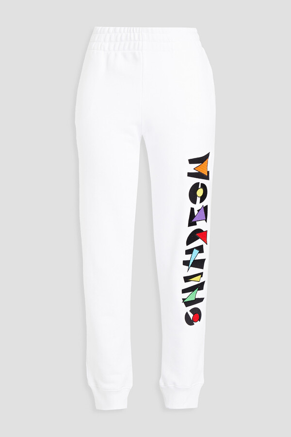 MOSCHINO COUTURE Graphic French Terry Sweatpants | vvanivats.com