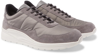 Common Projects Cross Trainer Suede, Nylon And Leather Sneakers