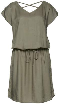 B.young Short-Sleeved Dress with Criss Cross Back