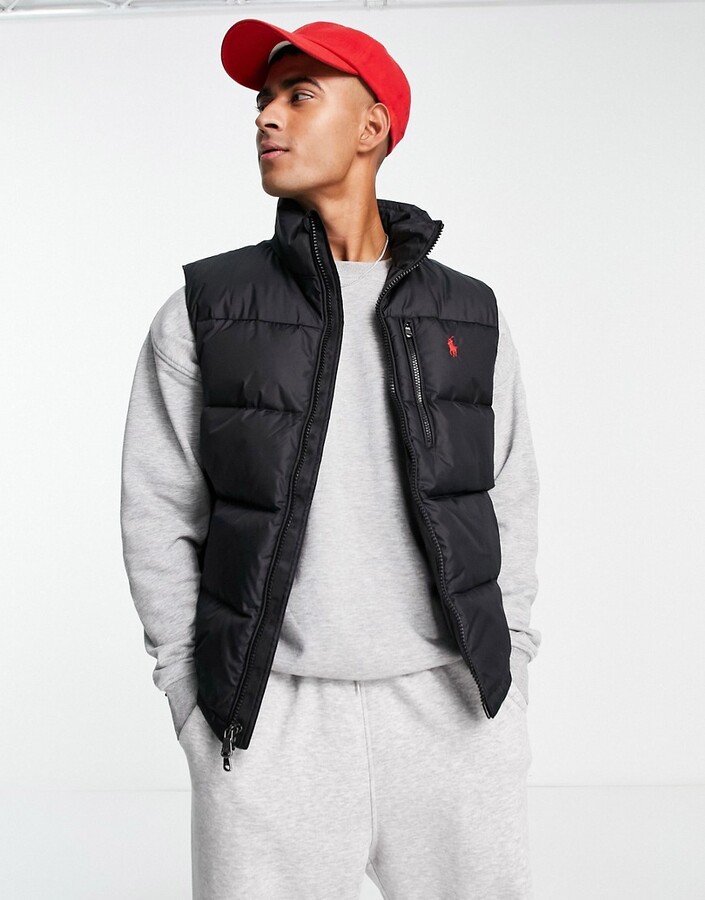 Polo Ralph Lauren El Cap down fill puffer vest in black ShopStyle
