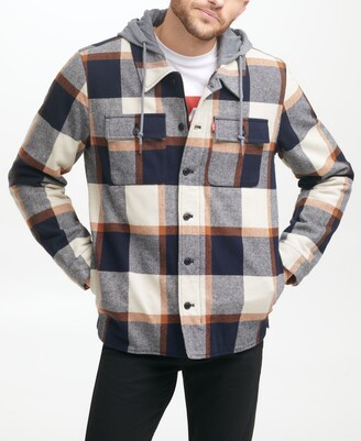 Levi's Men's Sherpa Lined Hooded Shirt Jacket - ShopStyle