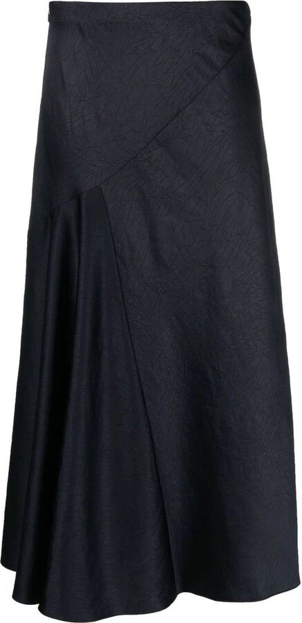 Vince High-Waist Draped Slip Skirt