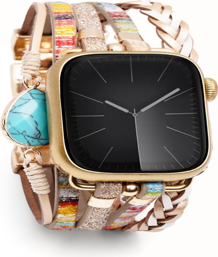 Boho Crystal Leather Apple Band