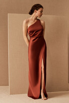 Thumbnail for your product : BHLDN Dylan Satin Charmeuse Maxi Dress By in Brown Size 14