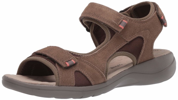 clarks sandals womens green