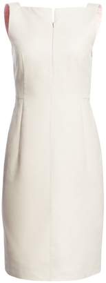 Akris Zip Detail Cotton Sheath Dress