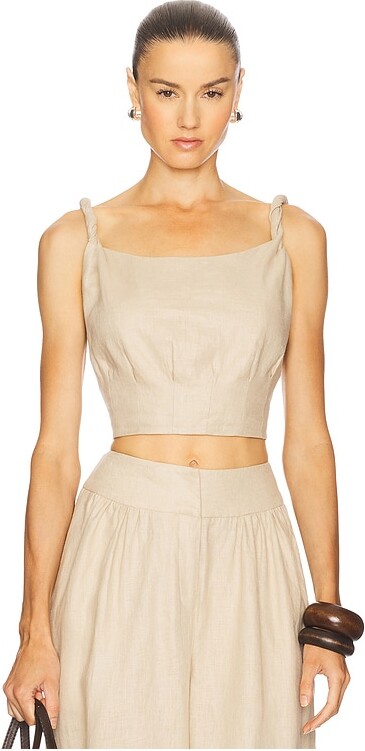 Camila Coelho Harlow Linen Top