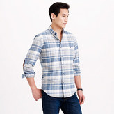 Thumbnail for your product : J.Crew Chamois elbow-patch shirt in heather granite plaid