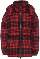 Thumbnail for your product : Moncler Checked wool down coat