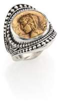 Thumbnail for your product : Konstantino Kerma Bronze & Sterling Silver Coin Ring