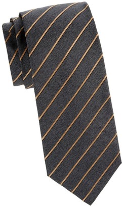 Isaia Retro Stripe Silk Tie