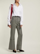 Thumbnail for your product : Emma Willis Herringbone Long-sleeved Cotton Shirt - White