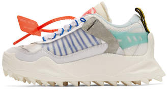 Off-White Off White White and Blue Odsy-1000 Sneakers