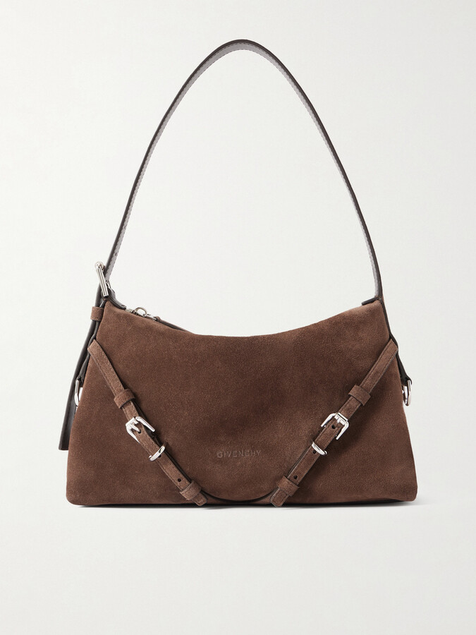 Givenchy Voyou Suede Shoulder Bag - Brown