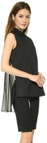 Thumbnail for your product : DKNY Sleeveless Button Thru Blouse