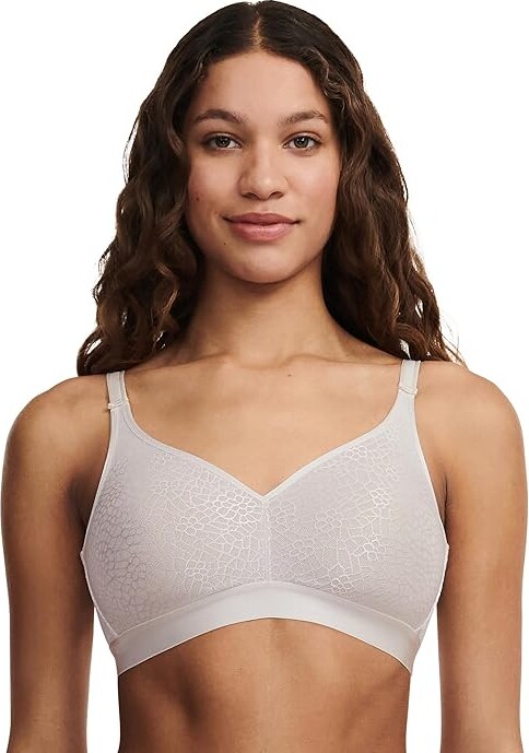 Chantelle C Magnifique Full Bust Wireless Bra Women's Bra Ivory : 34D, Spandex/Polyester/Polyamide