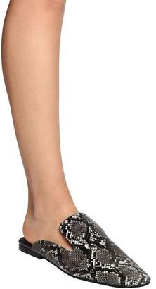 Jeffrey Campbell 10mm Snake Print Leather Mules