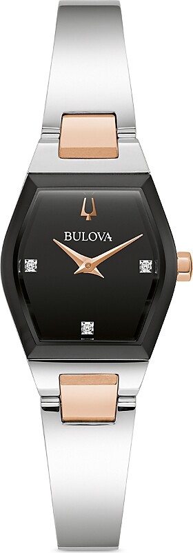 Bulova Gemini Bangle Watch, 33mm x 22.5mm
