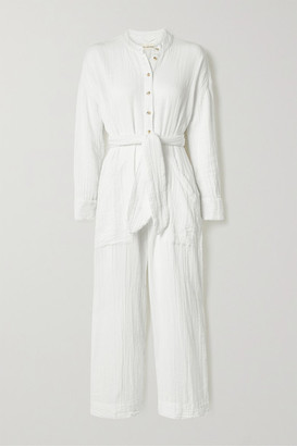 white gauze jumpsuit