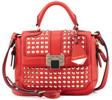 Thumbnail for your product : Rebecca Minkoff Elle Mini Studded Satchel Bag, Scarlet