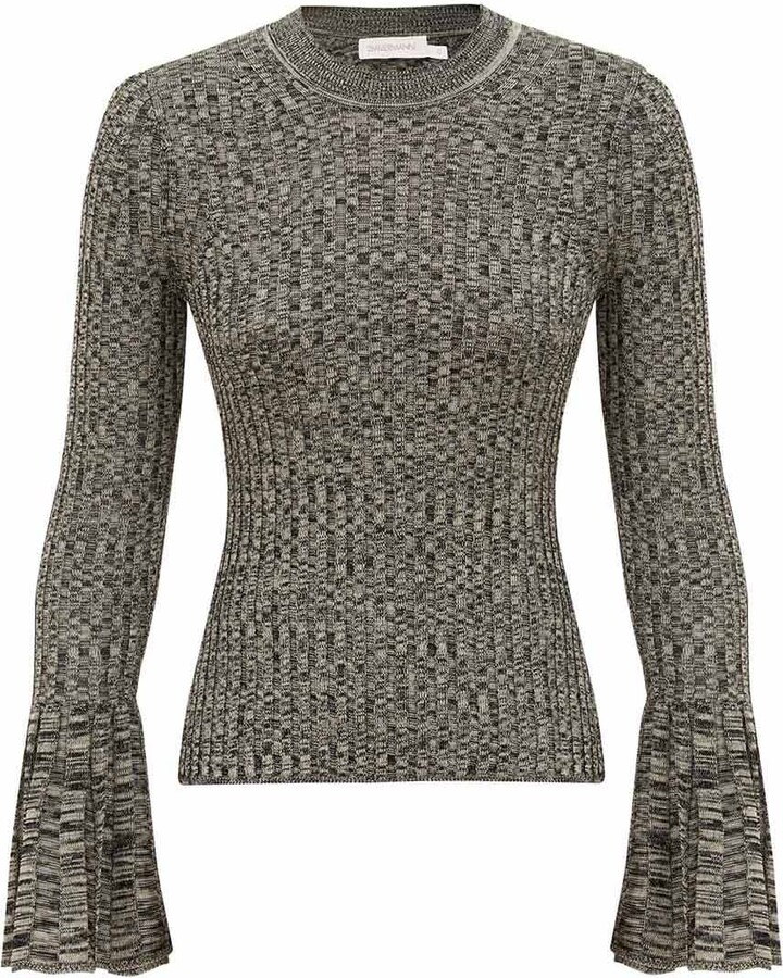 Zimmermann Mouline Bell Sleeve Sweater