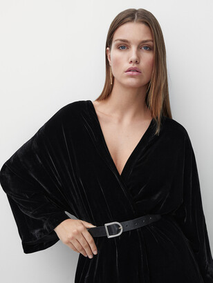 Massimo Dutti Long Velvet Kimono - ShopStyle Women's Fashion