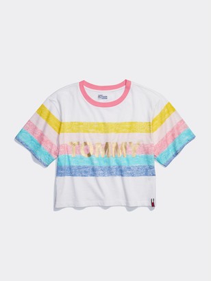 tommy hilfiger crop top sweatshirt