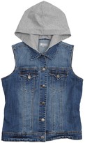 Thumbnail for your product : Tractr Denim Vest with Detachable Hood