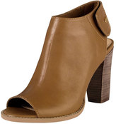 Thumbnail for your product : Cole Haan Wrey Peep-Toe Leather Bootie, Camello
