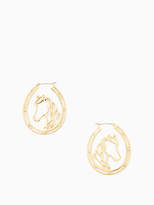 Thumbnail for your product : Kate Spade wild ones horse wire hoops