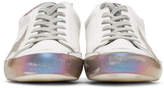 Thumbnail for your product : Golden Goose White Iridescent Superstar Sneakers