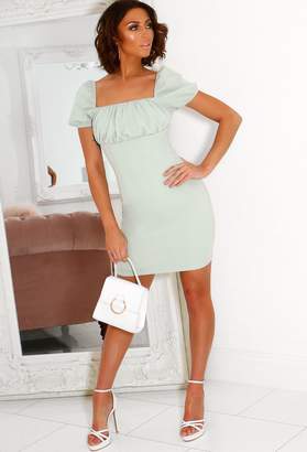 Pink Boutique Candy Mint Cap Sleeve Bodycon Mini Dress