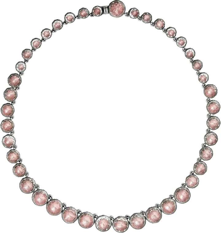 Larkspur & Hawk rhodium-plated Catherine Round necklace