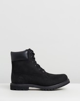 Thumbnail for your product : Timberland Women's Black Lace-up Boots - Womens 6-Inch Premium Lace Up Boots - Size 5 at The Iconic