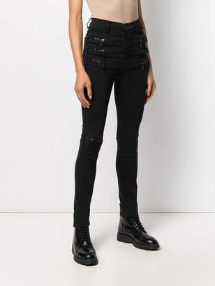 Unravel Project multi-zip skinny jeans