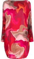 Thumbnail for your product : Gianluca Capannolo Graphic-Print Silk Dress