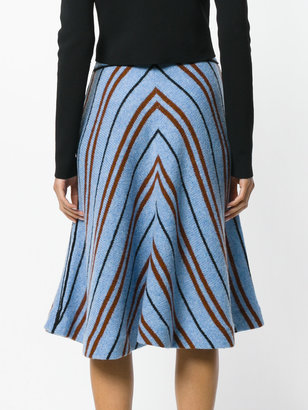 Miu Miu striped midi skirt