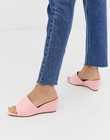 Thumbnail for your product : Glamorous pink wedge sandals