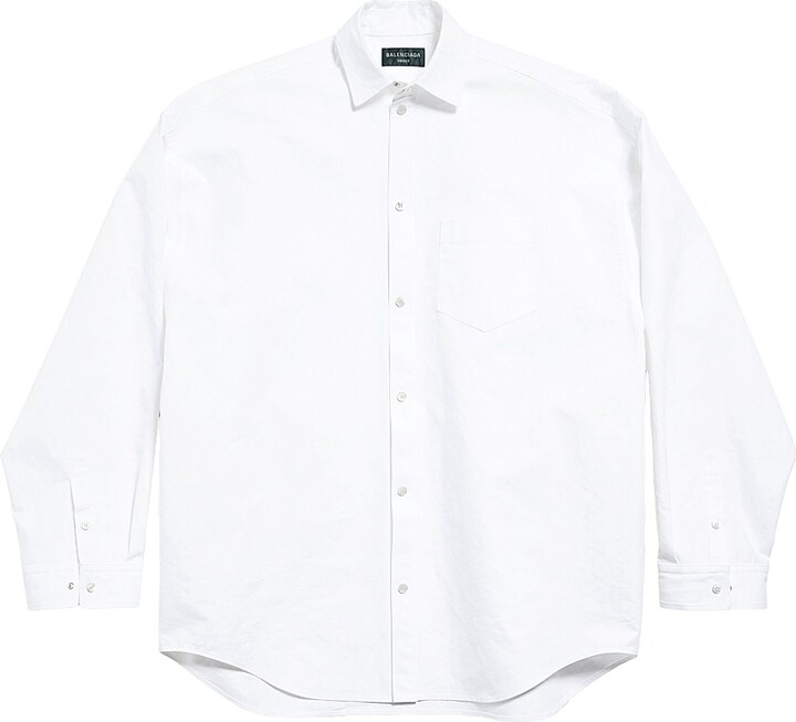 Balenciaga Outerwear Shirt Large Fit - Black - Size XXS