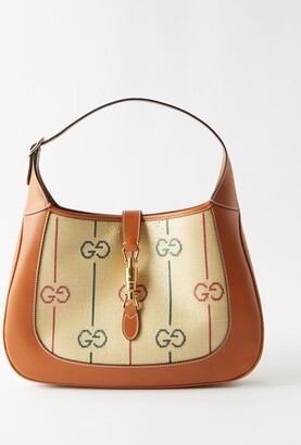 Shop GUCCI Jackie 1961 medium shoulder bag (758684FACIP8747) by RIVIERA