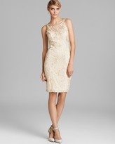 Thumbnail for your product : Sue Wong Embroidered Cutout Back Tank Dress