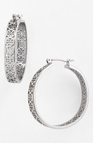 Thumbnail for your product : Tory Burch 'Kinsley' Logo Hoop Earrings