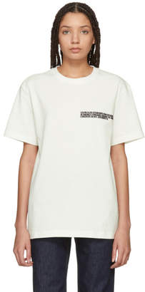 Calvin Klein White Logo Text T-Shirt