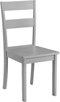 Julian Bowen Set Of 2 Kobe Wooden Dining Chairs - Torino Grey