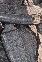 Thumbnail for your product : Alexander McQueen The Heroine medium python tote