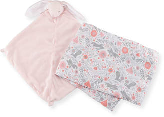 Angel Dear Take Me Home Bunny Swaddle and Blankie Gift Set