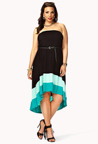 Thumbnail for your product : Forever 21 FOREVER 21+ Posh Colorblocked Dress w/ Belt
