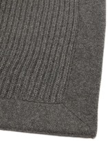 Thumbnail for your product : Brunello Cucinelli Ribbed-knit Cashmere Blanket - Grey