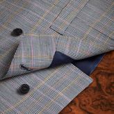 Thumbnail for your product : Charles Tyrwhitt Grey check British Panama luxury suit waistcoat