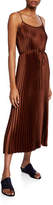 Thumbnail for your product : Vince Pleated Cami Maxi Dress